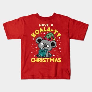 Have A Koala-ty Christmas Cute Kids T-Shirt